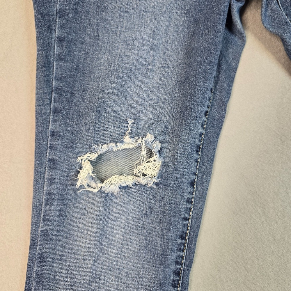 SO High Rise Jegging Jeans Juniors 15/32 Distressed Skinny Stretch Denim Y2K - Picture 7 of 9